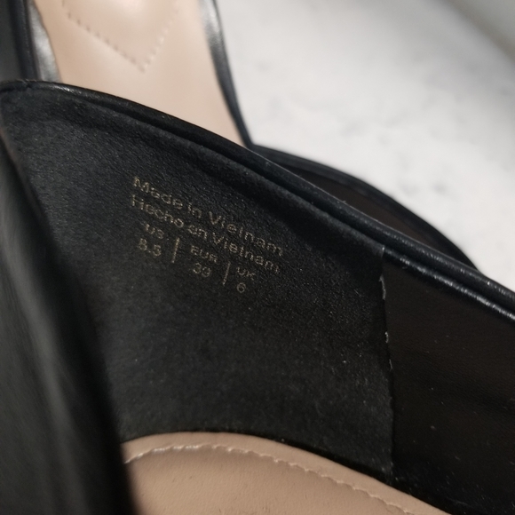 👠ALDO LEATHER POINTY TOE HEELS - Picture 7 of 8